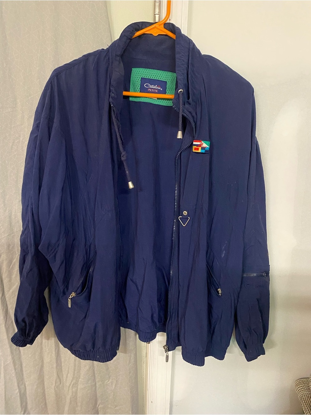 Catalina Navy Men's Lightweight Windbreaker Jacket